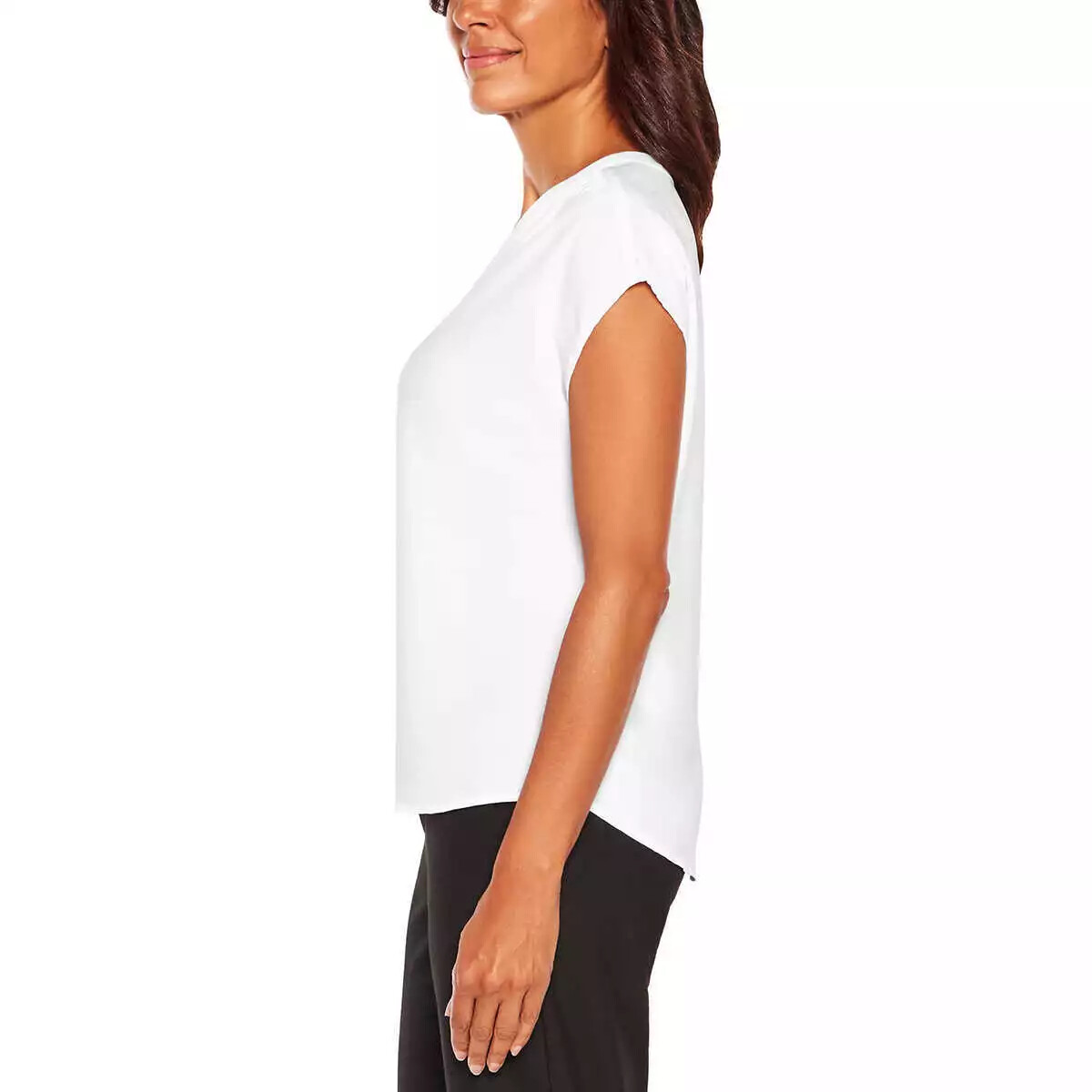 CHEMISIER FEMME BANANA REPUBLIC - IVOIRE SOYEUX COL V - TAILLE XS