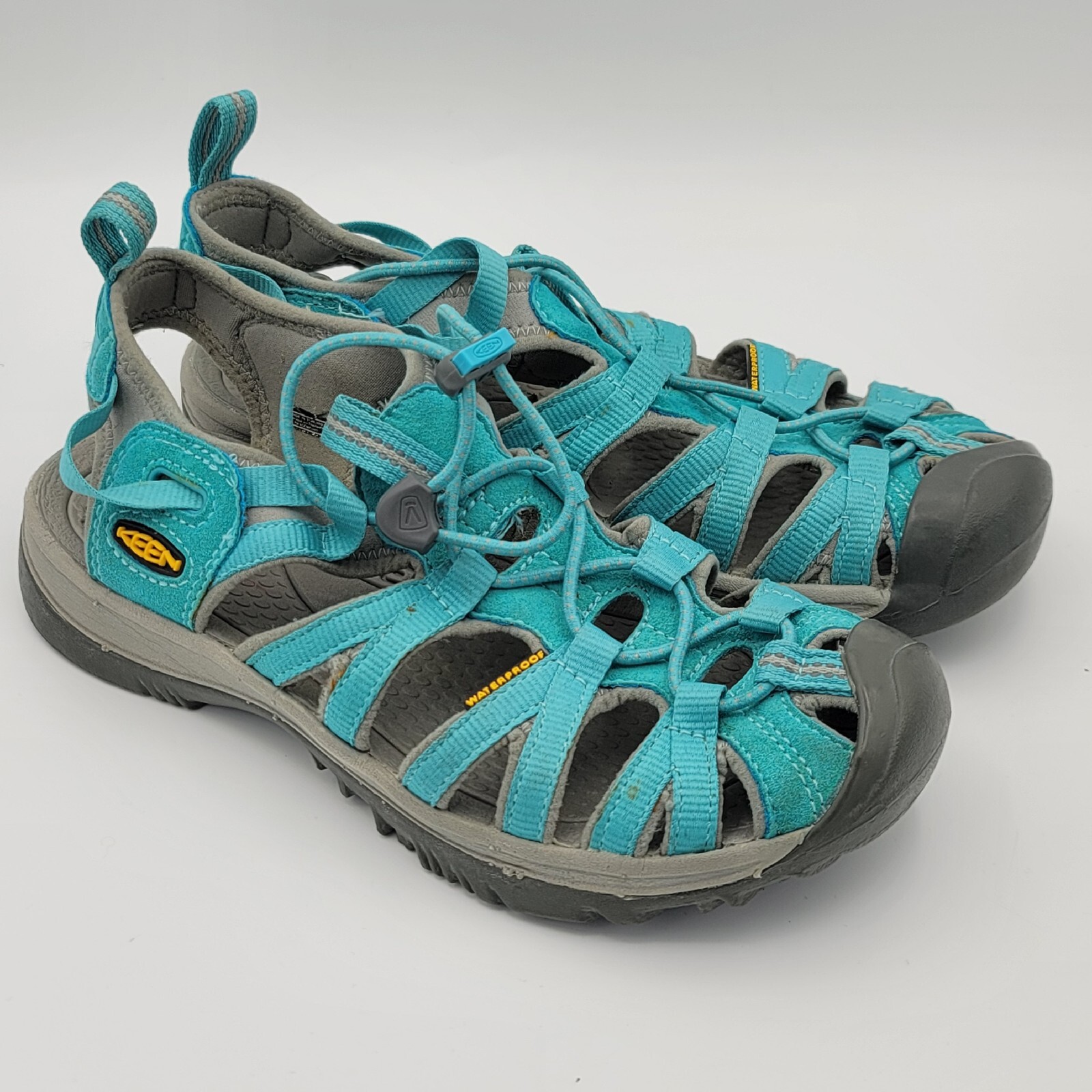 Sandalo da trekking donna Keen Whisper regolabile taglia 7 5 grigio acqua