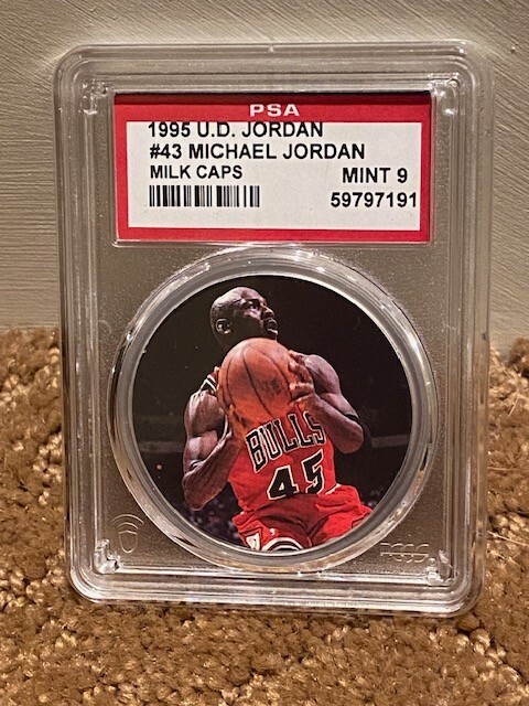 1995 UD Upper Deck Michael Jordan PSA 9 #43 Milk Cap New Case