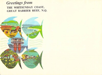 L3595 Australia Q Whitsunday Coast Great Barrier Reef Tourist Souvenir Cover