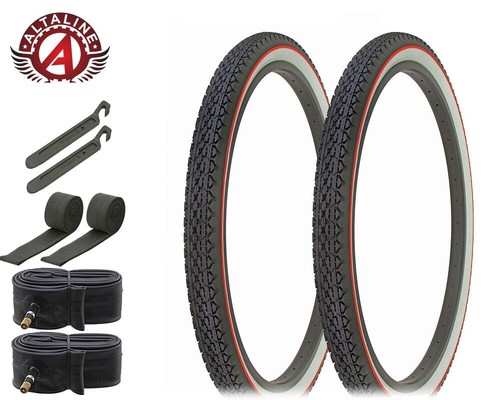 AltaLine Bicycle Wire Bead Cruiser TIRES 26 x 2.125 HEAVY DUTY Diamond 8pc SET. - Picture 20 of 27