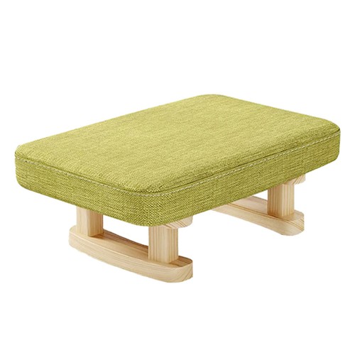 1PC Small Solid Wood Fabric Stool Creative Retro Footstool for Living Room Seat - Picture 18 of 20