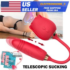 Sucking-Vibrator-Nipple-Clit-Licking-Women-Rechargeable-Toys use Lubricant New