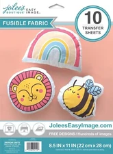Jolee's Easy Image FUSIBLE FABRIC TRANSFER Light 10 Sh SHIMMER 8.5x11" 56-400034