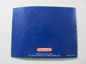 PUNCH-OUT INSTRUCTION BOOKLET/ MANUAL (NINTENDO NES)