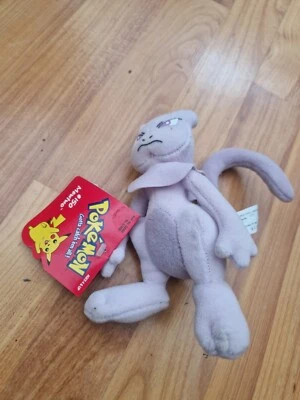 Original Genuino Pokemon Mewtwo Hasbro Muñeco de Peluche Nintendo Con Etiquetas - Imagen 1 de 4