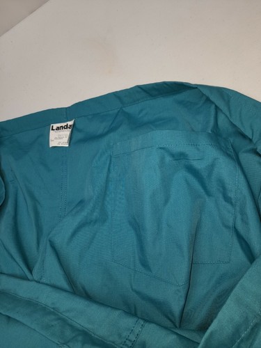Landau Essentials Unisex Drawstring Scrub Pants Green Sz 2XL XXL Pockets - Picture 6 of 9
