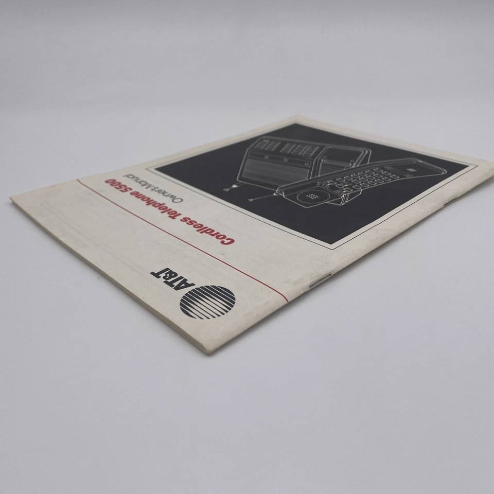 Vintage AT&T Cordless Telephone 5500 Original Instruction Manual - Image 4 of 4