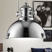 Retro Design HäNge Lampe Chrom Vintage Ess Zimmer Decken Strahler Pendel Leuchte