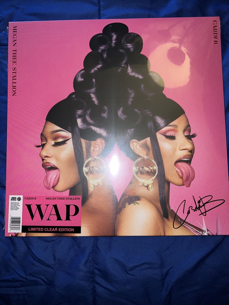Cardi B レコード / WAP CARDI B OFFICIAL SIGNED AUTOGRAPHED WAP CLEAR VINYL SINGLE