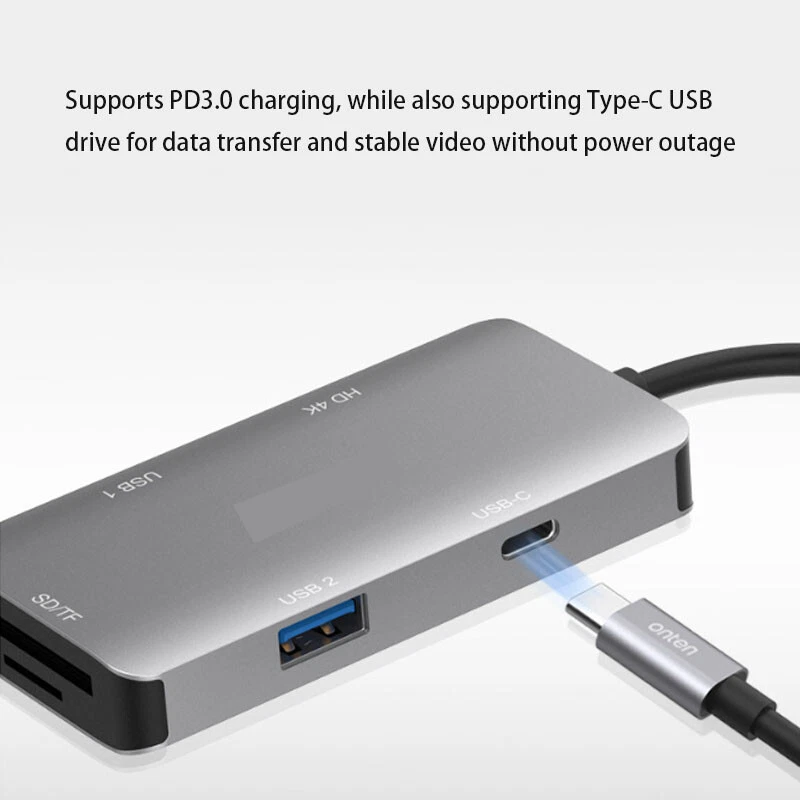USB HUB dock station SD/TF card reading TYPE-C TO HDMI Adapter external screen