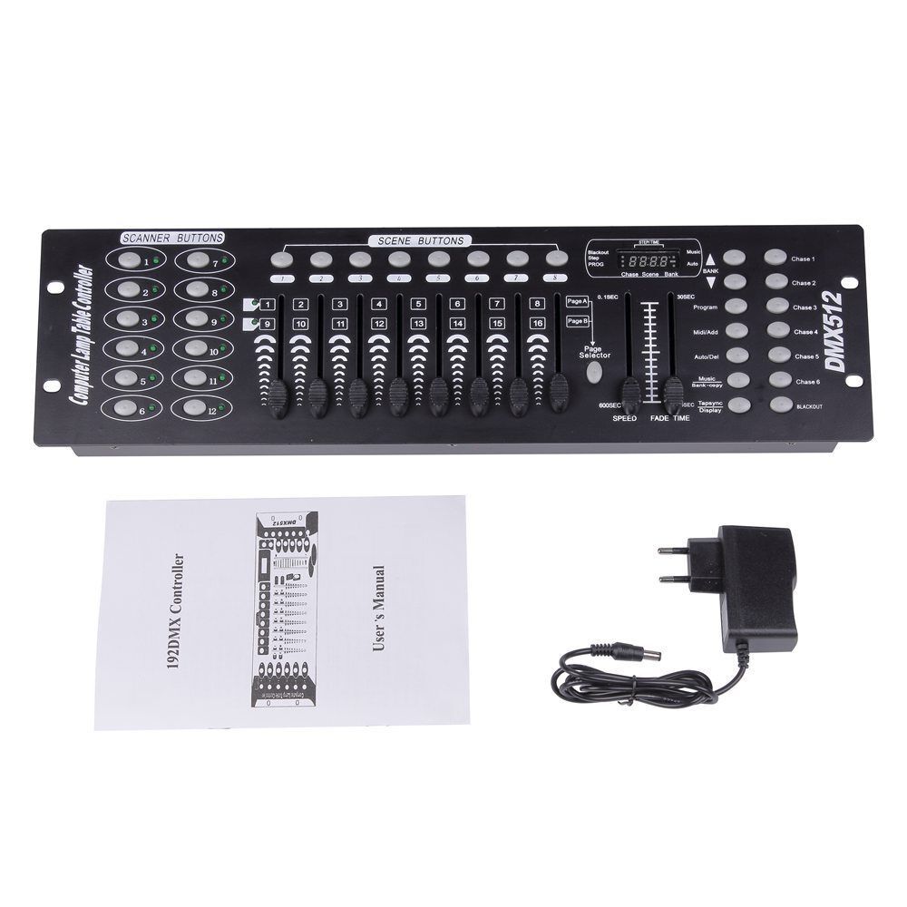 Ingebouwde accu, ultradunne draagbare DMX512 console, 192CH