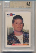 1992 Bowman Todd Jones (Rookie Card) (#202) BGS9.5 BGS. rookie card picture