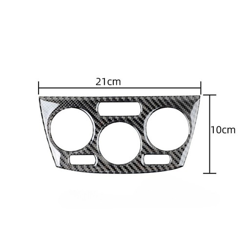 Cubierta de panel de aire acondicionado de consola de fibra de carbono para Subaru Forester 09-13 - Imagen 3 de 10