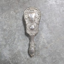 Vintage Antique Silver Hair Brush