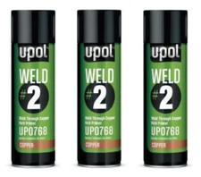 UPOL UP0768 WELD#2™: Weld Through Copper Rich Primer Aerosol 450ml (3 Pack)
