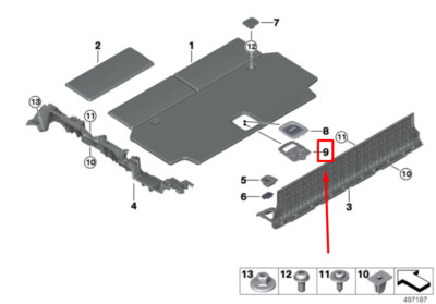NEU BMW X7 G07 KOFFERRAUM DECKEL MIT UNTERER ABSCHNITT 51477951961  