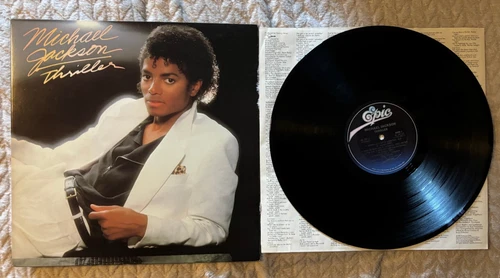 Michael Jackson "Thriller" 1982 EPIC LP EX Vinyl First Press W/OG Liner