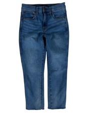 J.Crew Mercantile Medium Wash High-Rise Straight Ankle Denim Jeans Women's 27