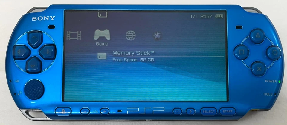 PSP 3000 Vibrant Blue / New Battery / Charger / Region Free !!! - Image 3 of 4