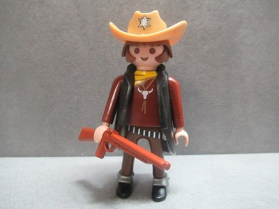 Playmobil Figuren | Cowboy  Sheriff bewaffnet für Western | ACW