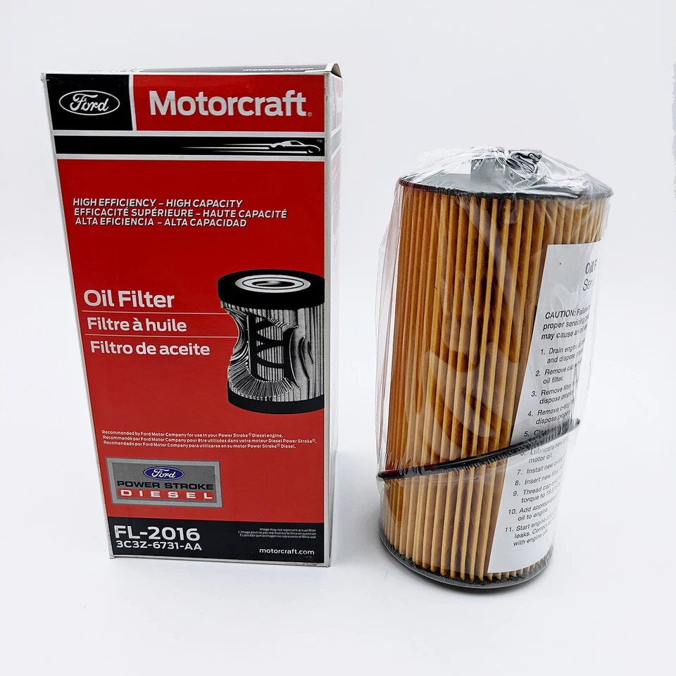 Motorcraft Oil Fuel Filter Kit for 08-10 FORD F-250 F-350 SUPER DUTY 6.4L Diesel Foto 4 de 4