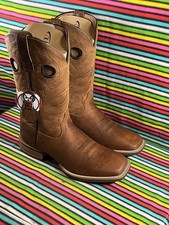 Vintage Style Men’s Dusty Rider Cowboy Western Roper Biker Riding Boots Uk 9