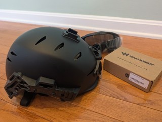 Team Wendy EXFIL Carbon Helmet Size 1 Black ESS Goggles