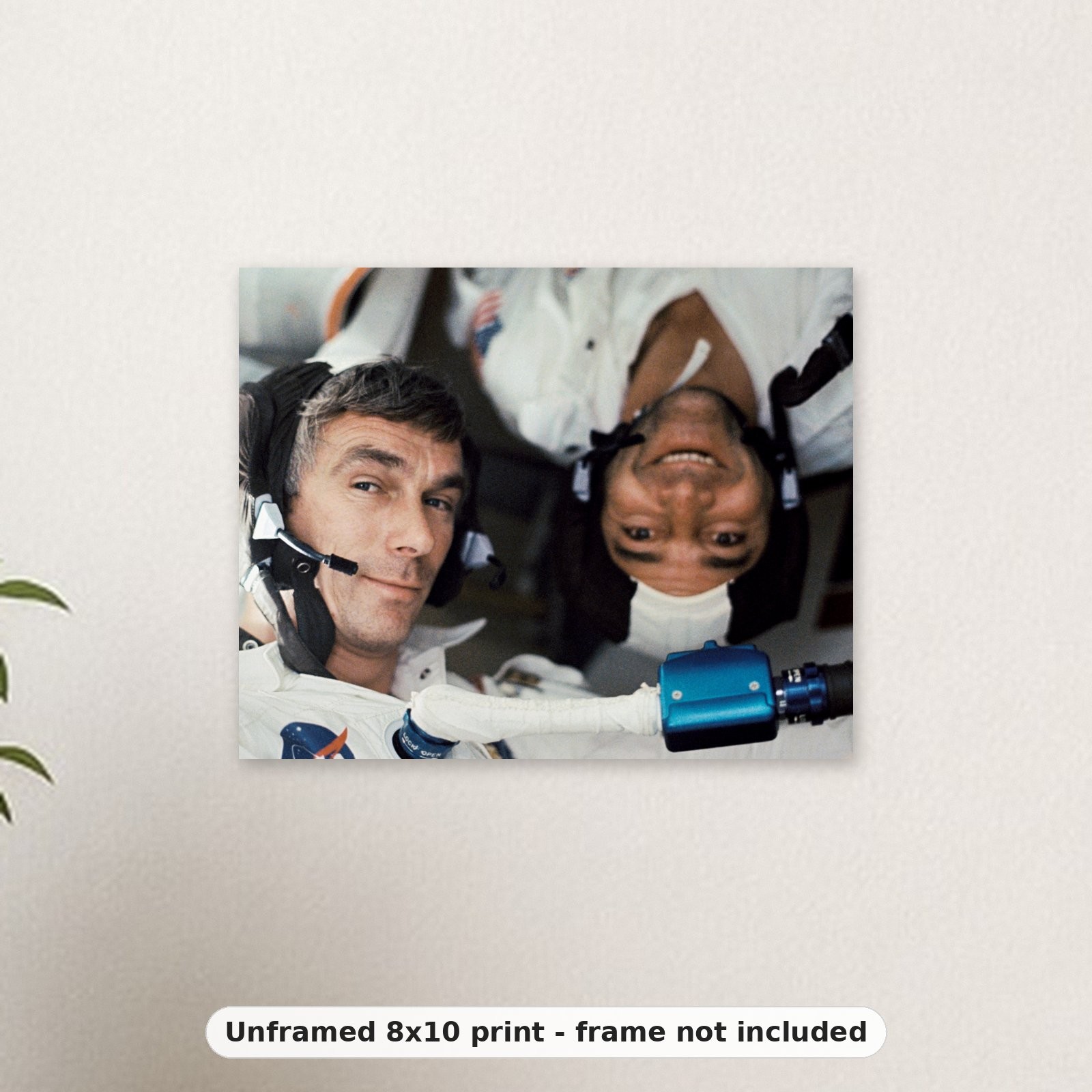 Astronauts Evans and Cernan Aboard the Apollo 17 Spacecraft 8x10 Photo ...
