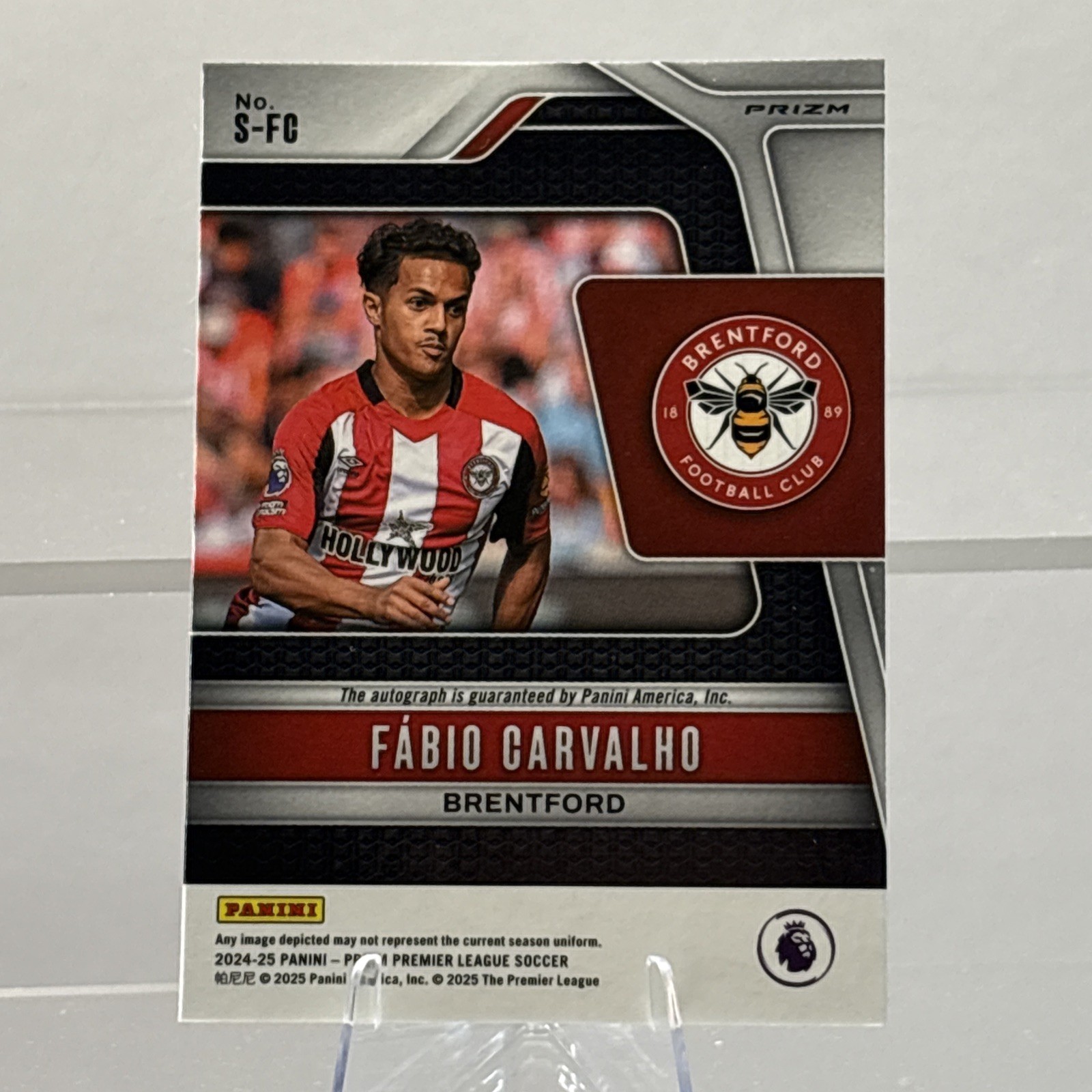 2024-25 Panini Prizm Premier League Fabio Carvalho Signatures Choice Auto #S-FC view 2