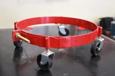 4 Wheel Drum Dolly for 120# Grease Barrels, Red
