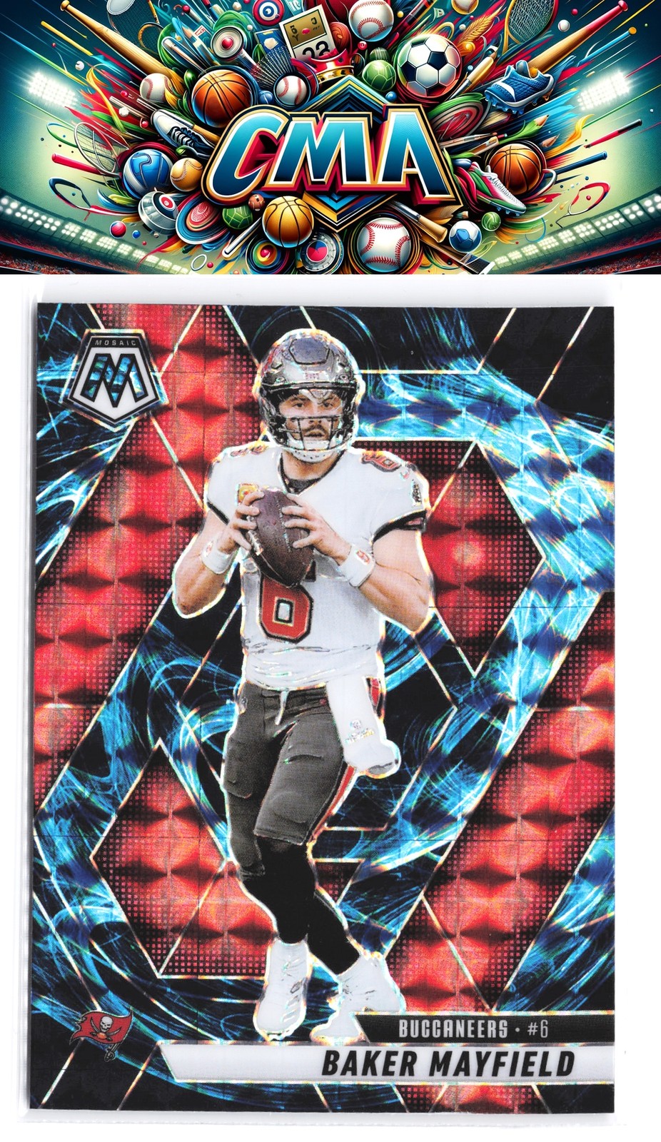 2025 Panini Mosaic #82 Baker Mayfield Mosaic Genesis