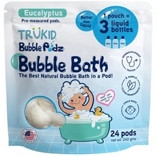 TruKid Bubble Podz Bath for Kids, Toddlers, 24 Count Pack of 1