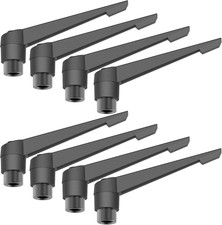 8PCS Adjustable Clamping Lever Handles, M6 Female Thread Knobs Rotating Screw Lo