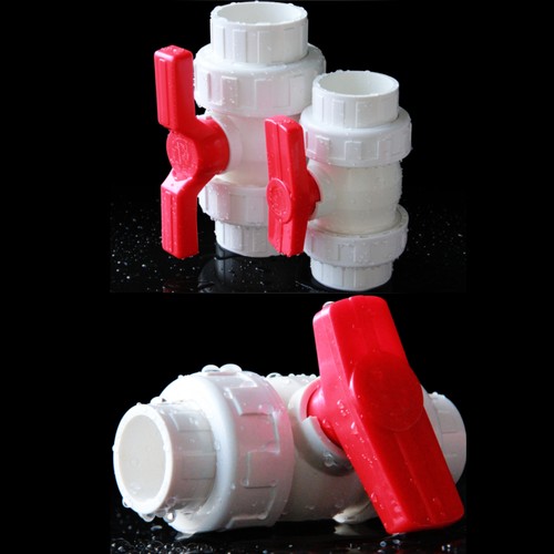 PVC Ball Valve Double Union Solvent Weld ID 20~63MM Pond Fish Koi Pipe Fitting - Picture 6 of 26