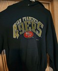 Vintage 1993 San Francisco 49ers Black LOGO 7 Hoddie W/ Front Pocket Size XL — photo 1