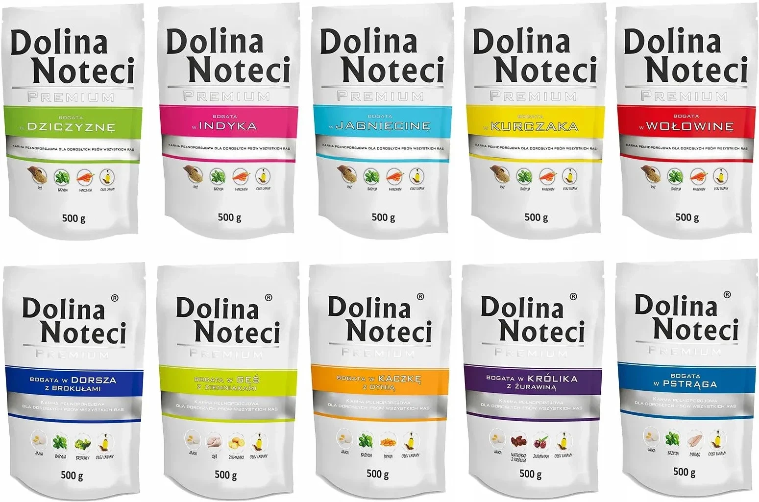 Dolina Noteci Premium Mix wet dog food 10 x 500 g