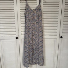 Sienna Sky Women's Pastel Floral Sundress, Sm, Adjustable Strap, Partially Lined