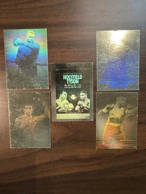 George Foreman Holyfield Tyson Ruddock Boxing Card - 1992 Kayo Hologram Lot