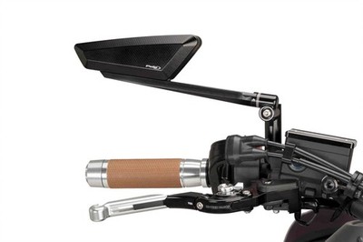 Puig Black Hypernaked Spiegel NUR rechts - M10 Einbau Universal