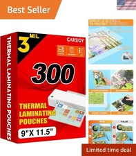 High-Quality Clear Laminating Pouches, 300 Pack