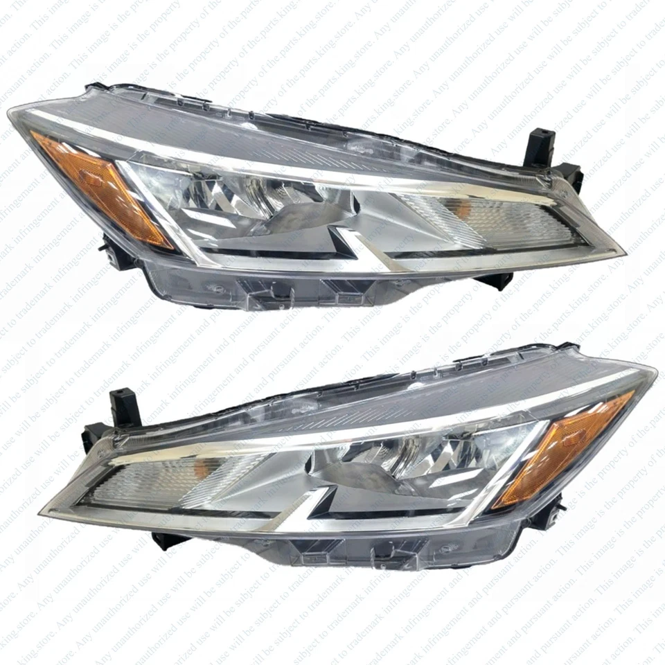 For 2021 2022 2023 Nissan Kicks Halogen Headlights Lamp Assembly Left Right Pair - Image 2 of 4