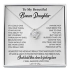 To My Bonus Daughter Necklace, Gift for Bonus Daughter, Step Daughter Birthday