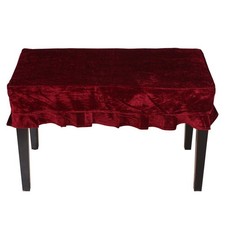 Piano Stool Dustcover Pad Velvet Cover Keyboard Instrument