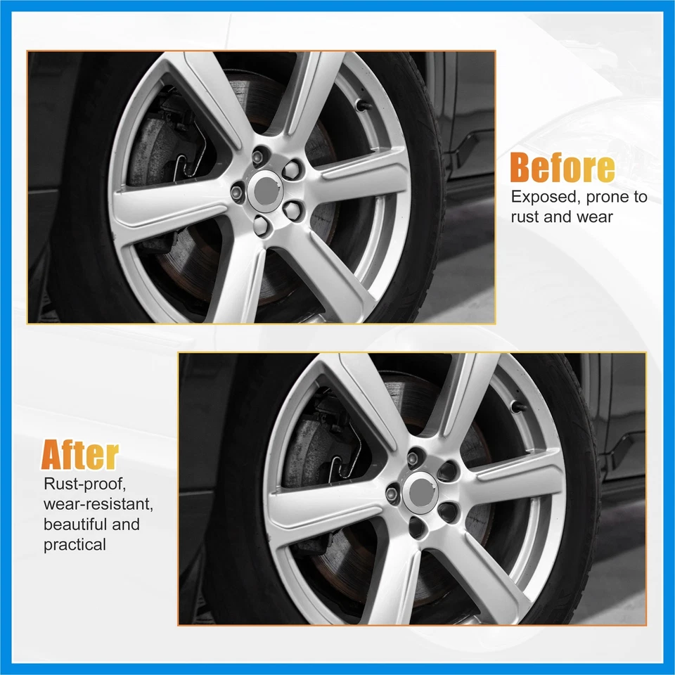 Cubierta de tuerca de rueda de 22 mm 20 piezas para Land Rover Range Rover Sport 06-13 negra nueva Foto 4 de 4