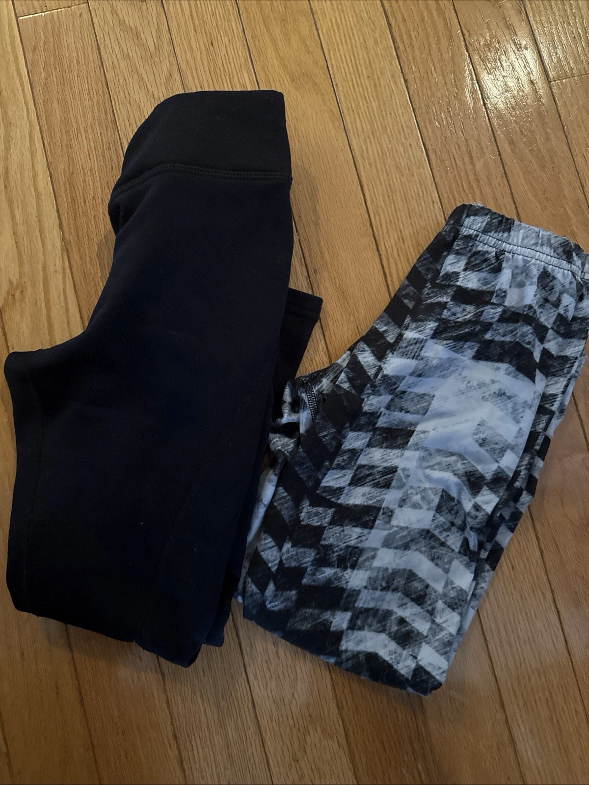 Two Obermeyer Base Layer Thermal Girls Pants ski Leggings Small 6/7 Black