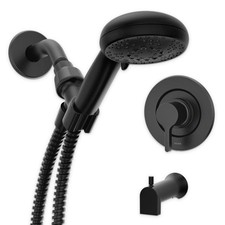 Moen Beric 82775BL Tub And Shower Set,Matte Black READ 