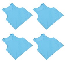 4pcs Kids Training Pinnies: Kids Mesh Sports Vests - Soccer Training Equipment