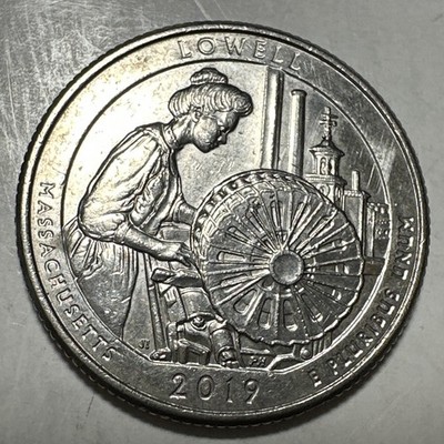 2019-P Lowell Massachusetts National Historic Park Quarter Circulated