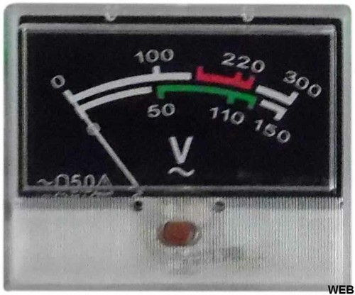 VOLTMETRO ANALOGICO FERRO Mobile 60V Corrente Alternata CA AC Da - Foto 2